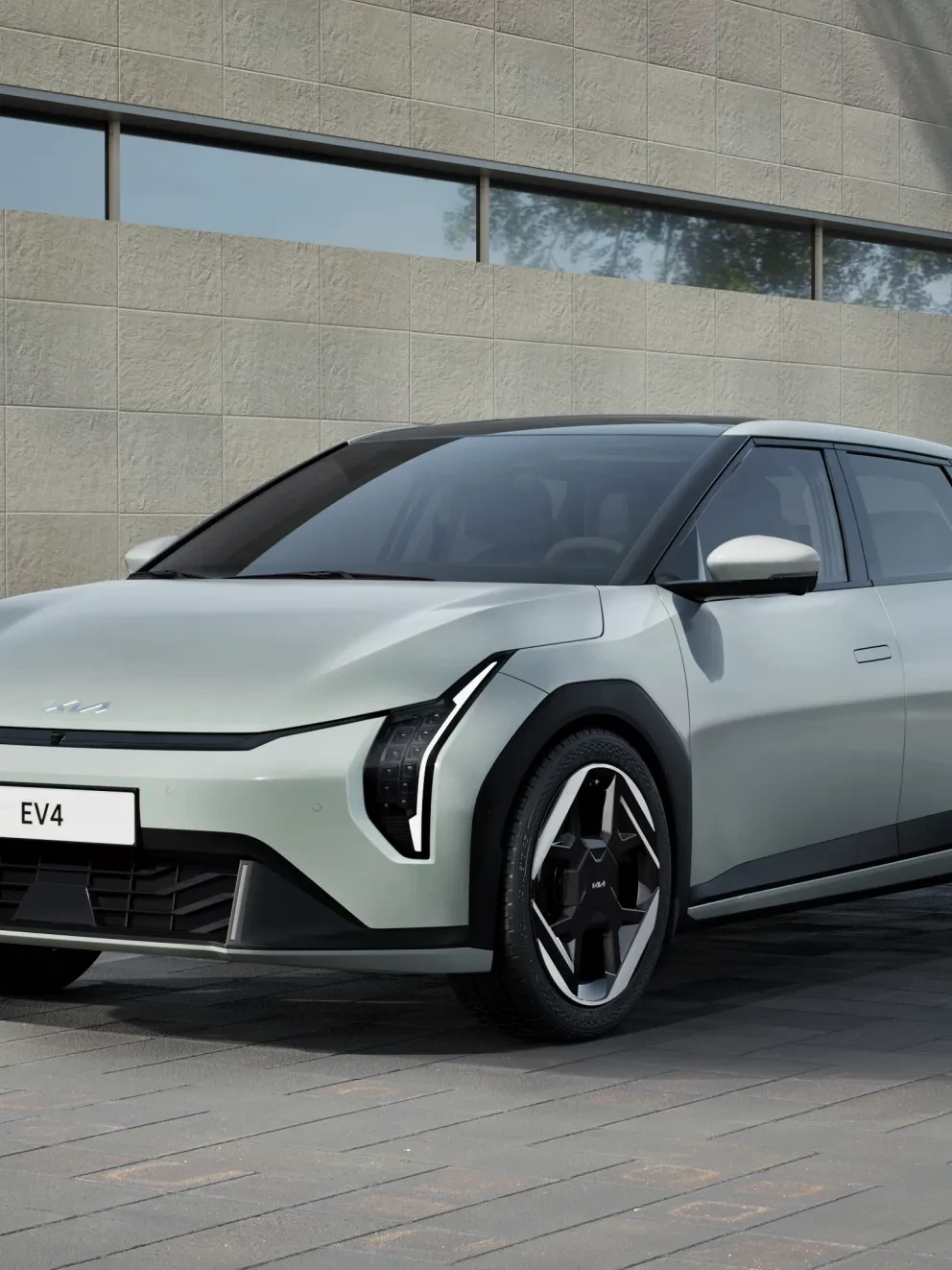kia ev4 gt line kooijman autogroep voorzij aanzicht metallic.png