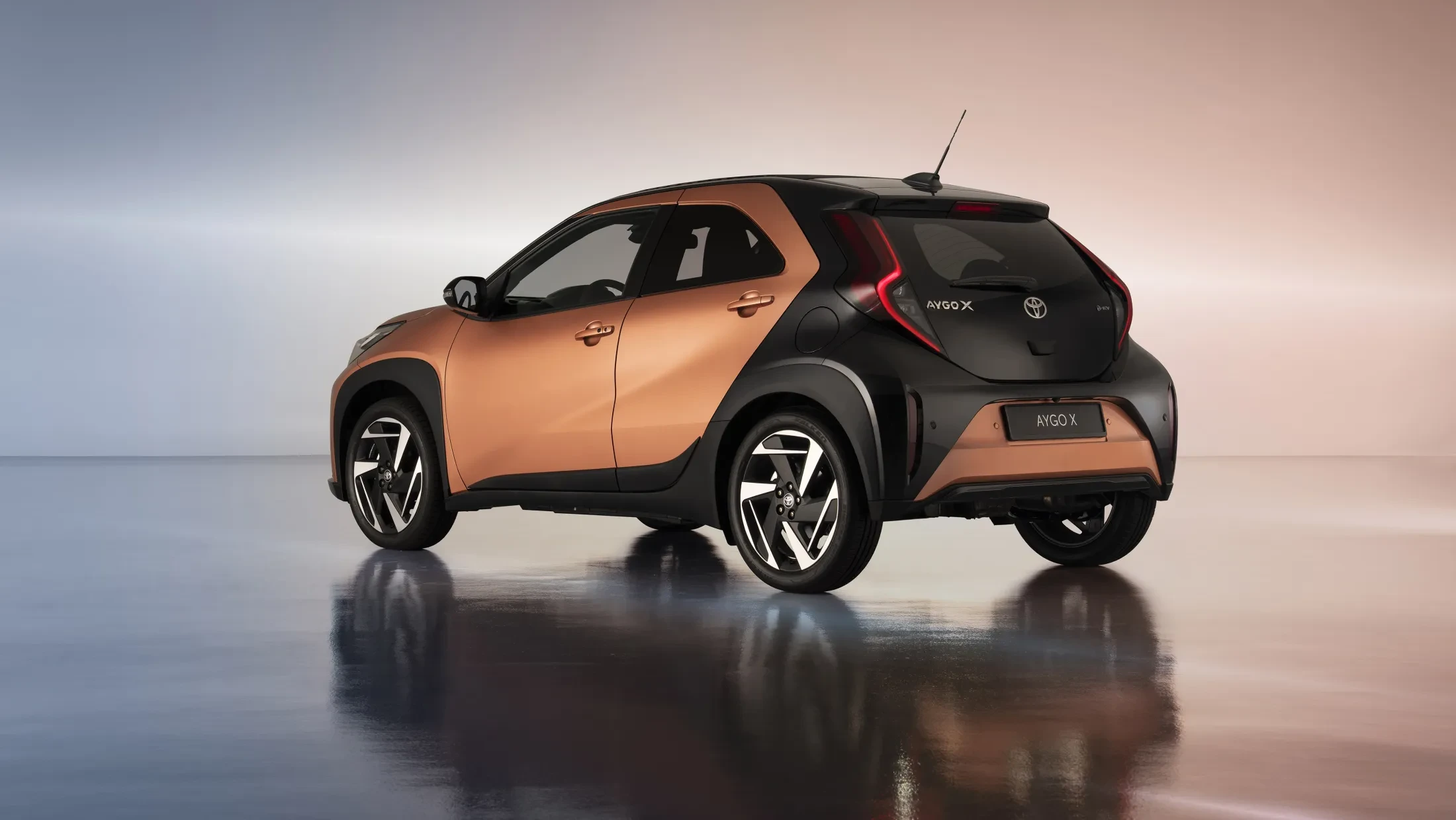 De nieuwe Toyota Aygo X Hybrid formaat
