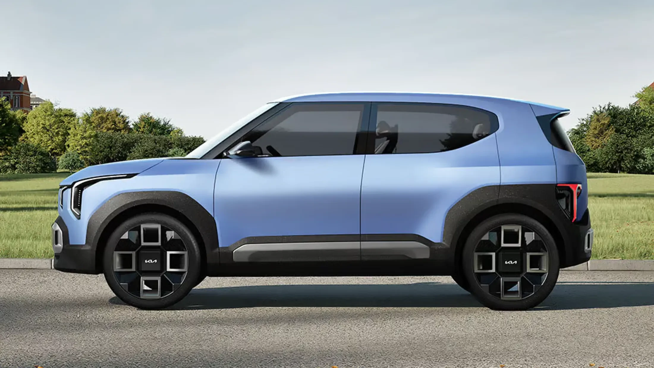 Kia EV2 concept zijaanzicht